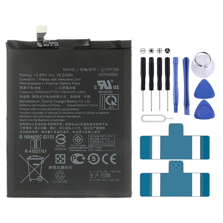 C11P1706 5000mAh Lithium Polymer Battery for Asus Zenfone Max Pro (M1) ZB601KL, For Asus Zenfone Max Pro (M1) ZB601KL C11P1706 5000mAh Lithium Polymer Battery for Asus Zenfone Max Pro (M1) ZB601KL, For Asus Zenfone Max Pro (M1) ZB601KL
